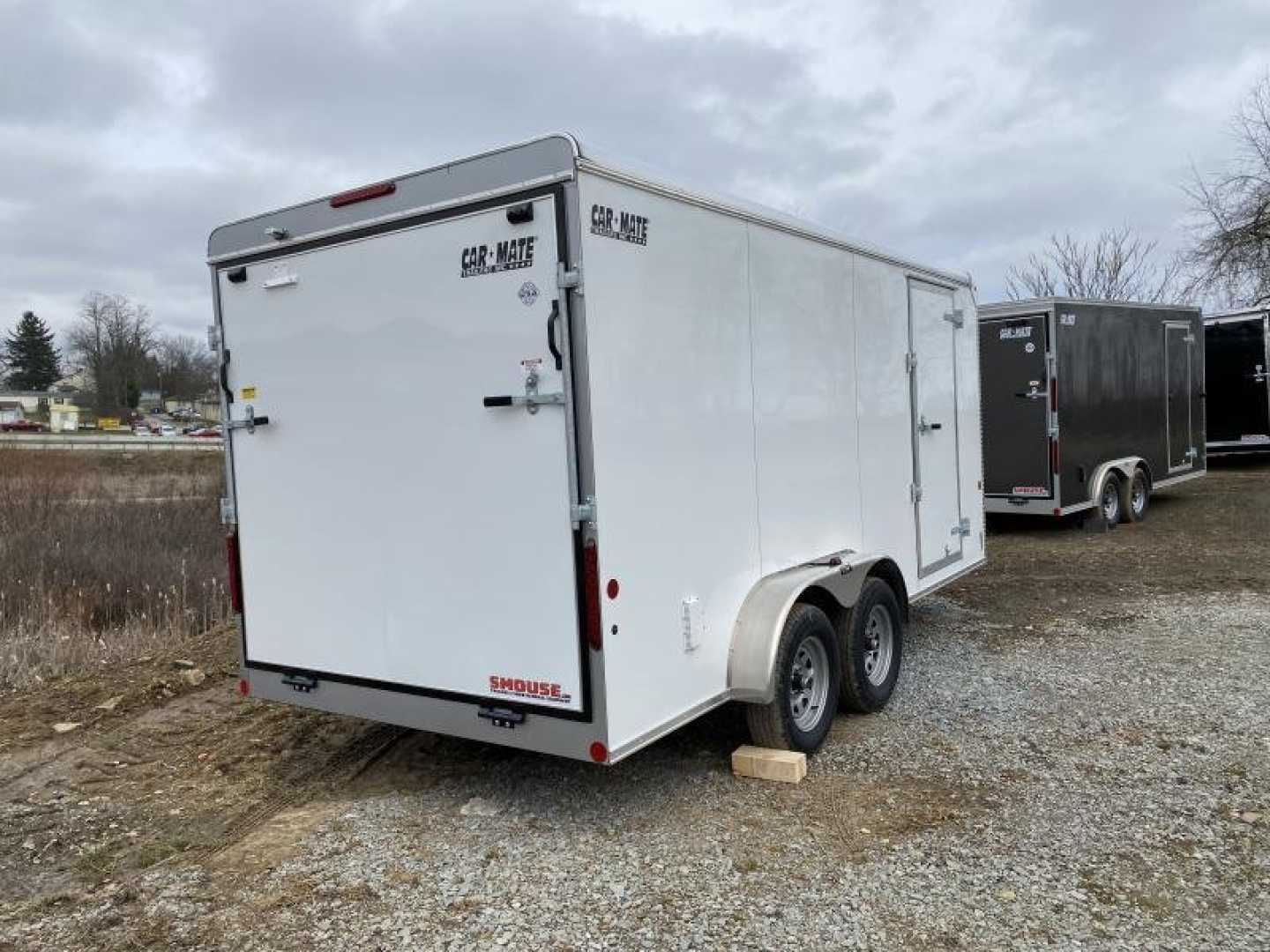 New 2025 Car Mate 7x16 HD Custom Cargo Trailer w/ Ramp Door (9990# GVW)