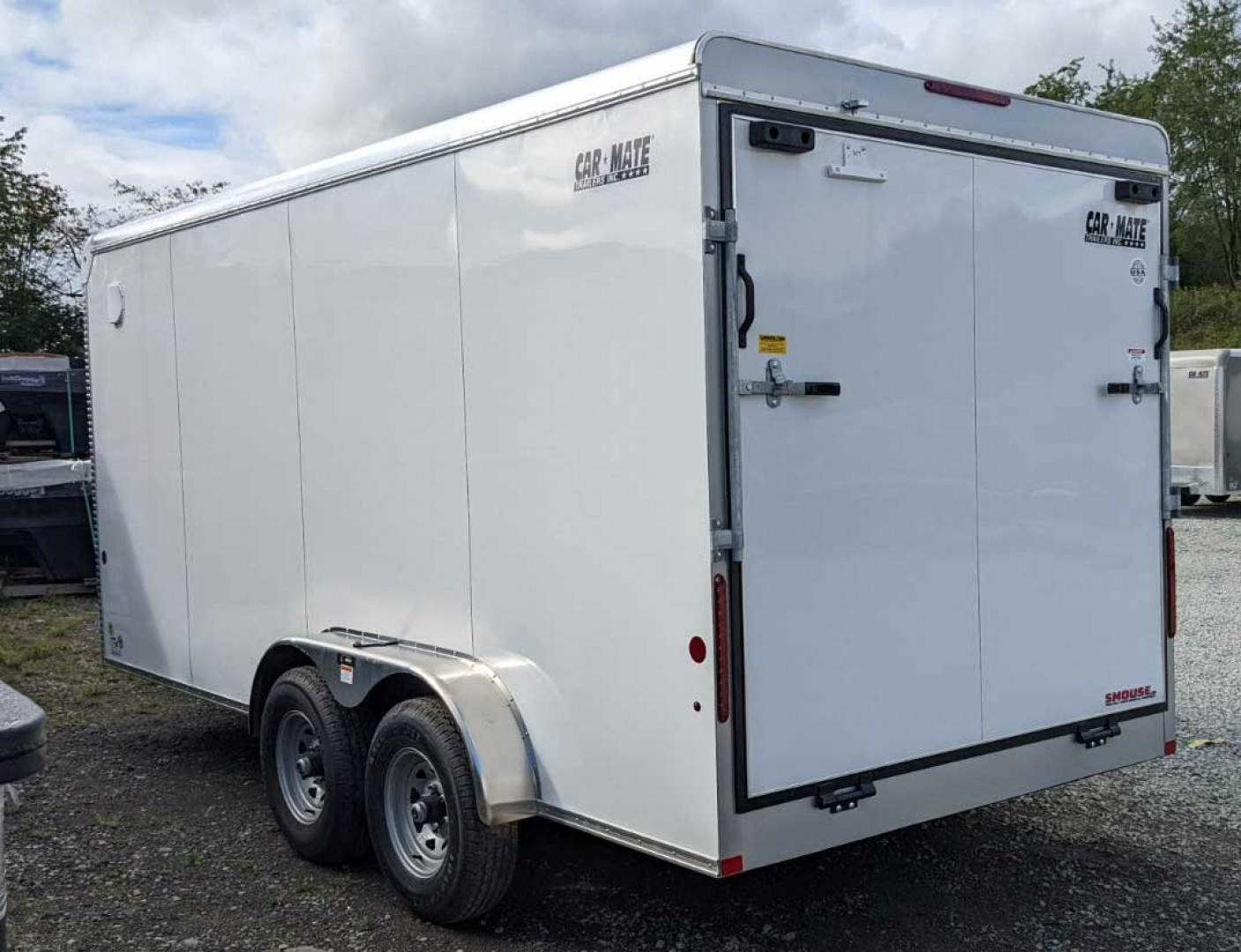 New 2025 Car Mate 7x16 HD Custom Cargo Trailer w/ Ramp Door (9990# GVW)