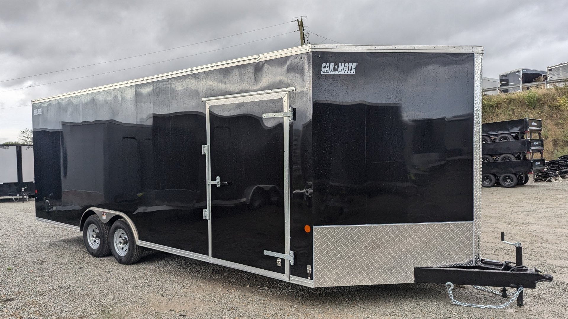 New 2025 Car Mate 8.5x22 HD Advantage V-Nose Car Hauler w/ Ramp Door