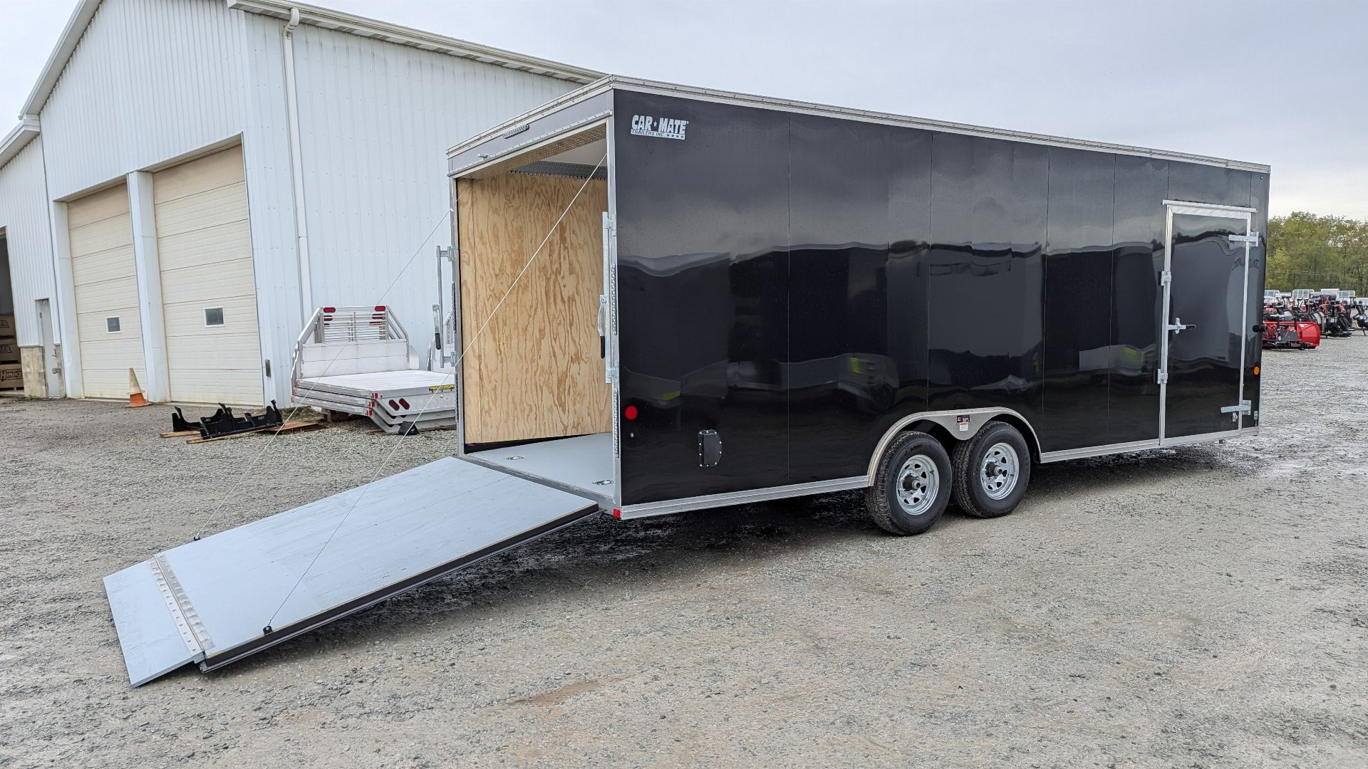 New 2025 Car Mate 8.5x22 HD Advantage V-Nose Car Hauler w/ Ramp Door