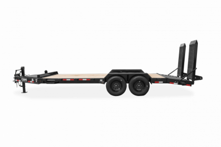 New 2025 CAM Superline 17+3 HD "BEAST" Lo Pro Equipment Hauler w/ Self Cleaning Beavertail, 5' Spring Assist Ramps (PRICE DROP!!)