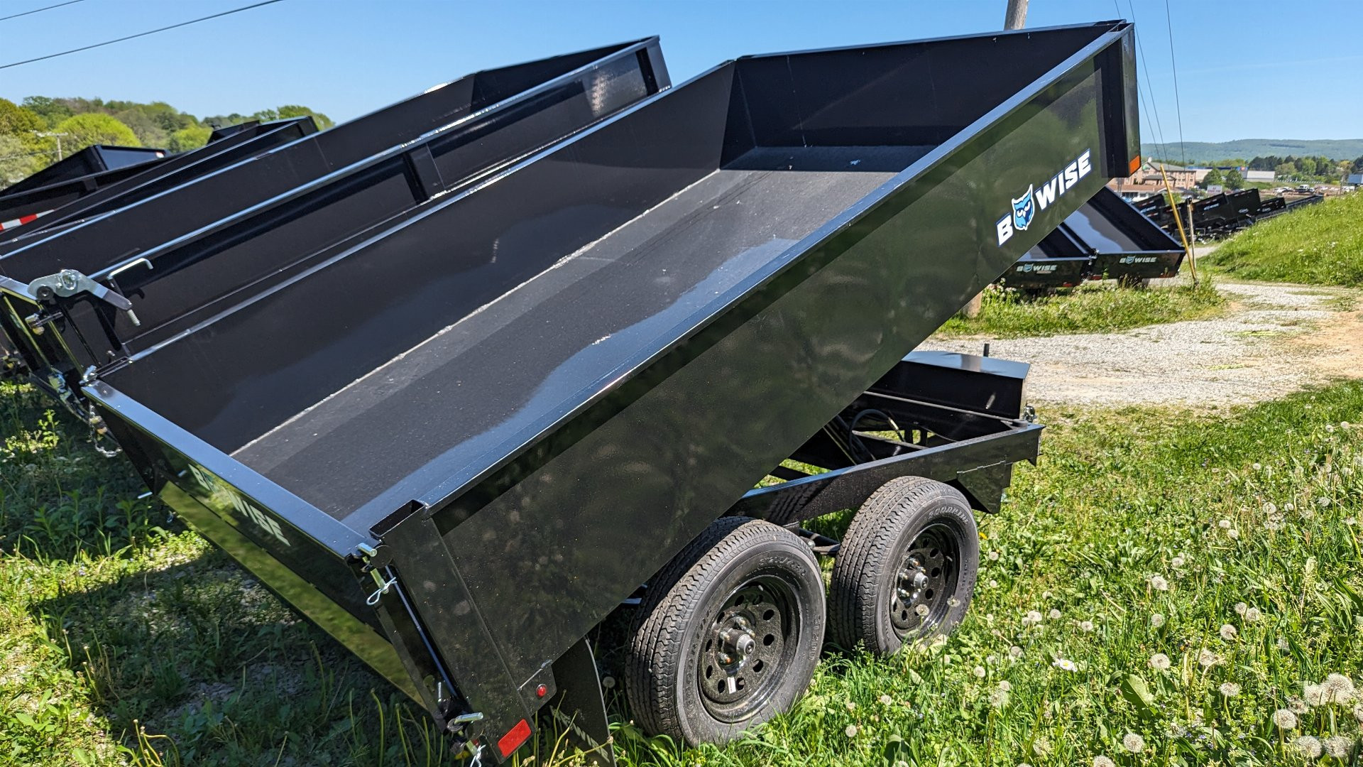 New 2025 BWise 6x10 Deckover Dump Trailer w/ One Piece Gate (7K GVW)