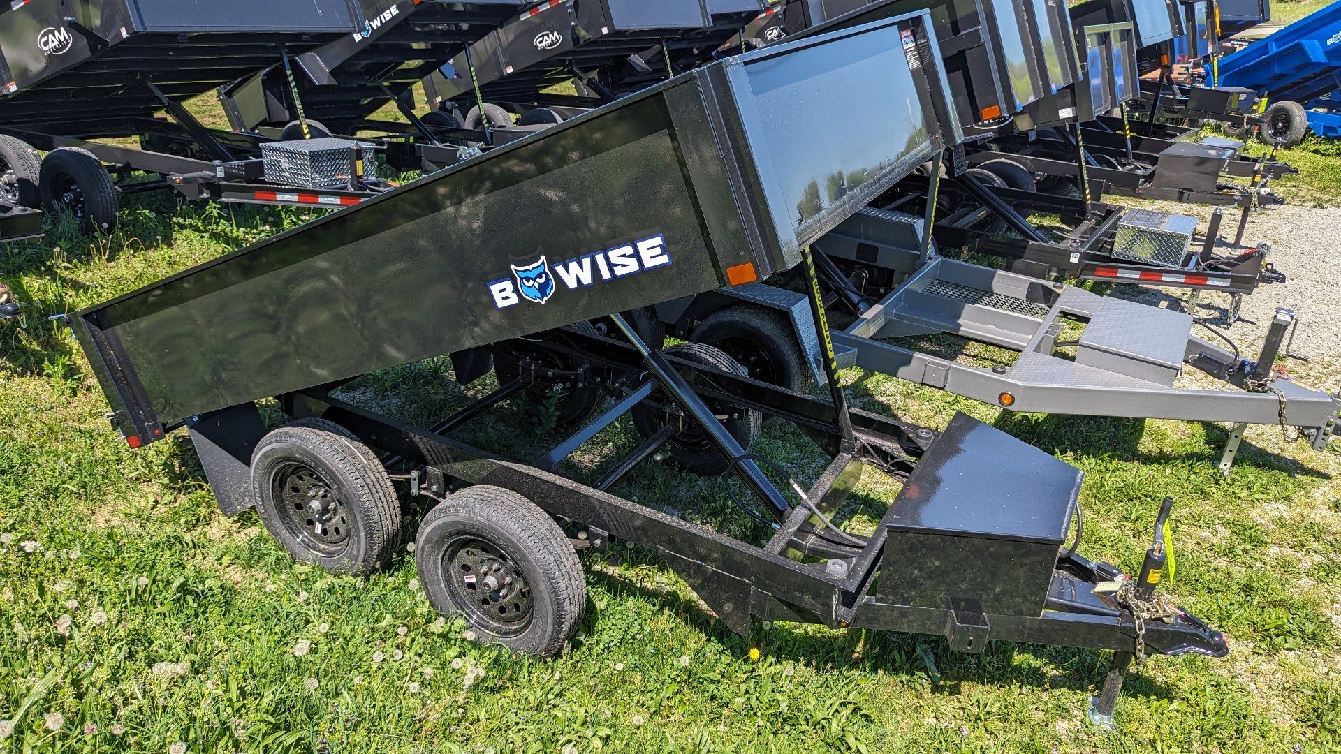 New 2025 BWise 6x10 Deckover Dump Trailer w/ One Piece Gate (7K GVW)