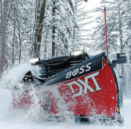 New BOSS Snowplow 8'2" Steel DXT V-Plow - Dual Trip Edge