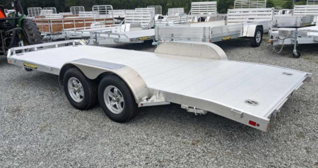 New 2025 Aluma 6'10  x 18' Utility Trailer w/ Dove Tail & Underbody Ramps