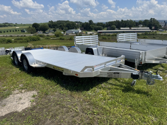 New 2025 Aluma 6'10" x 18' Utility Trailer w/ Dove Tail & Underbody Ramps (LEFTOVER PRICING!!!)