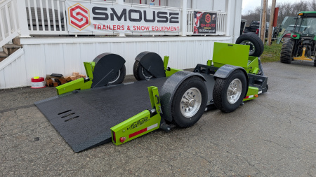 New 2026 "FlatTrak" by Belmont 7x14 HD Lay Flat Tilt Equipment Hauler w/ Hyd Jack!!!