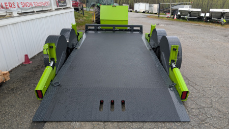 New 2026 "FlatTrak" by Belmont 7x14 HD Lay Flat Tilt Equipment Hauler w/ Hyd Jack!!!