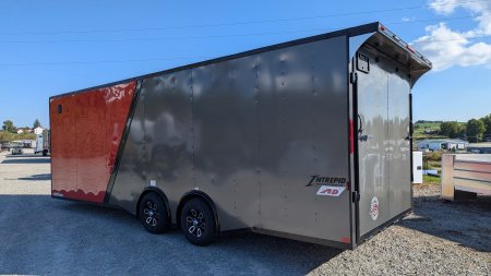 New 2025 Homesteader 8.5 x 24 HD SERIES Intrepid Car Hauler w/ Ramp (84" Inside)