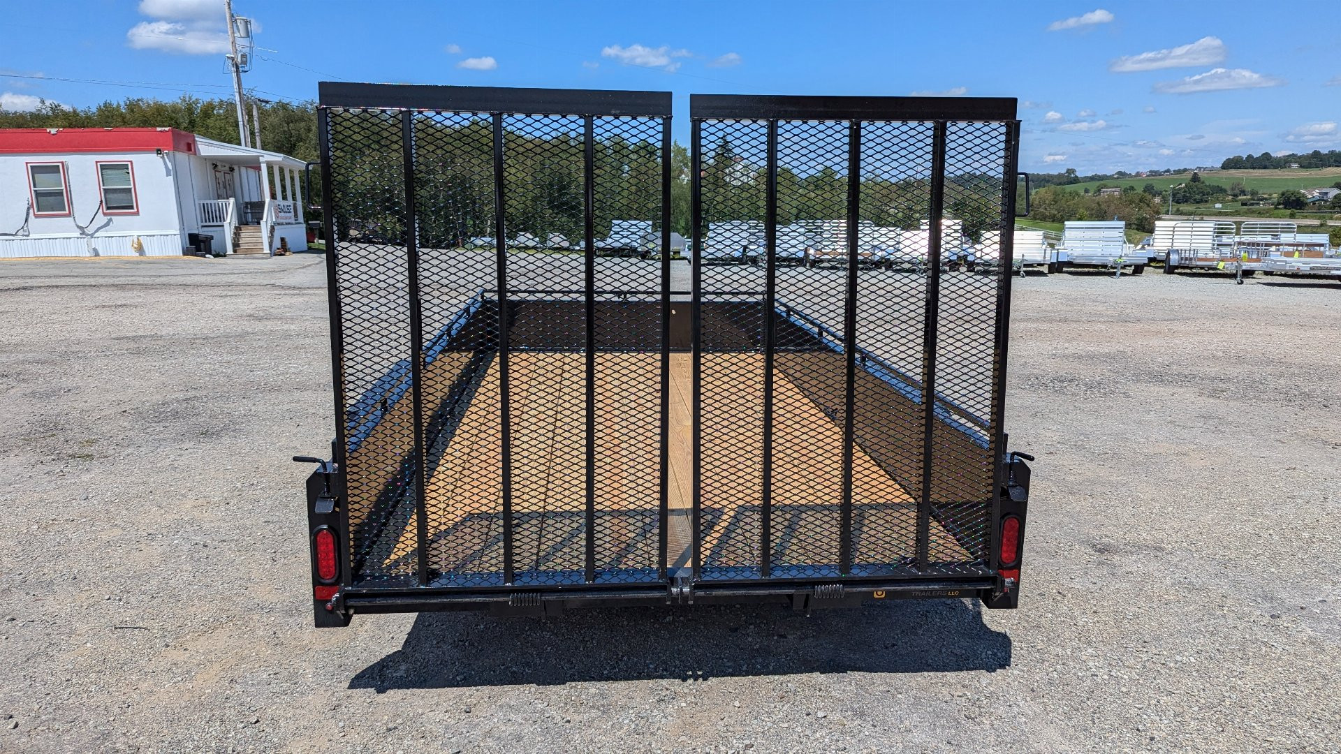 New 2024 Belmont 7x12 Tandem Solid Side Utility Trailer w/ Split Gate