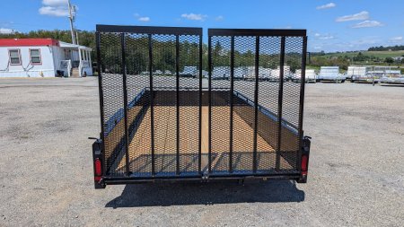 New 2024 Belmont 7x12 Tandem Solid Side Utility Trailer w/ Split Gate