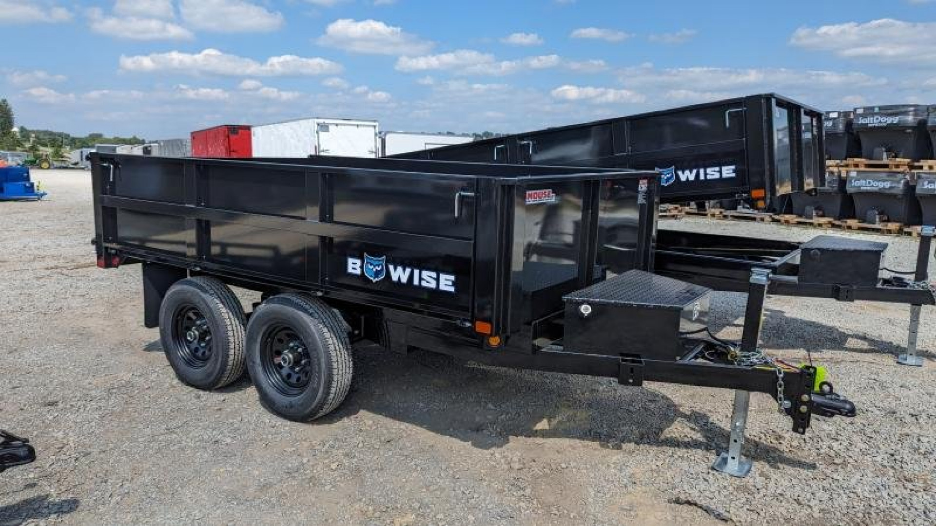 New 2025 BWise 6x10 Deckover Dump Trailer w/ Drop Sides!!!