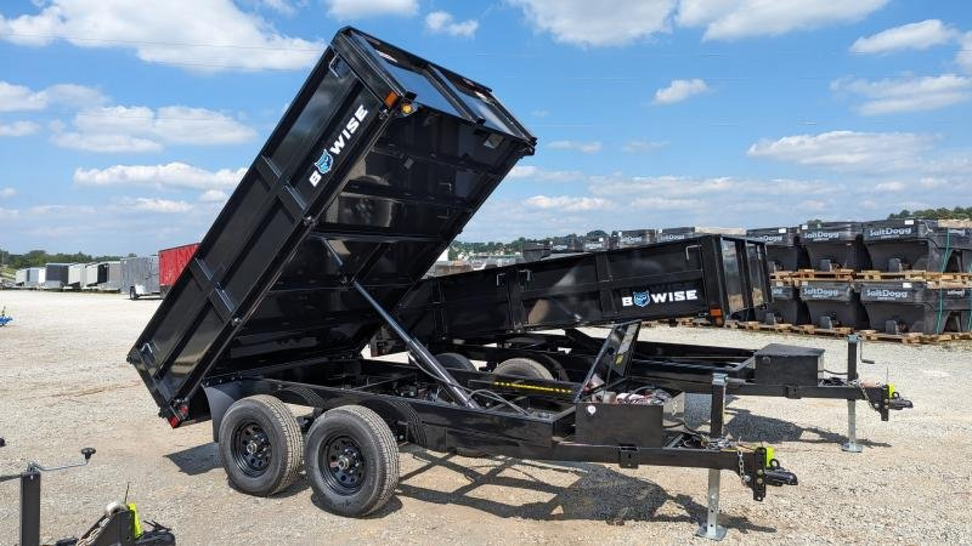 New 2025 BWise 6x10 Deckover Dump Trailer w/ Drop Sides!!!