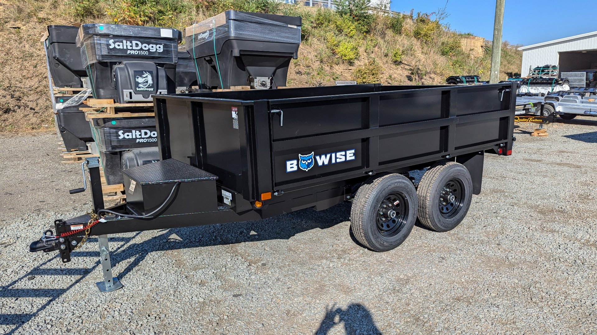 New 2025 BWise 6x10 Deckover Dump Trailer w/ Drop Sides!!!