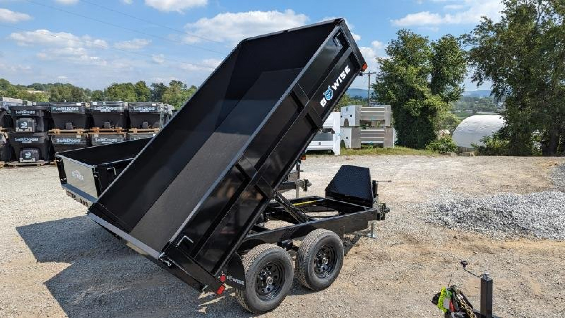 New 2025 BWise 6x10 Deckover Dump Trailer w/ Drop Sides!!!