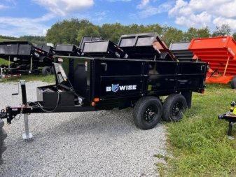 New 2025 BWise 6x10 Deckover Dump Trailer w/ Drop Sides!!!