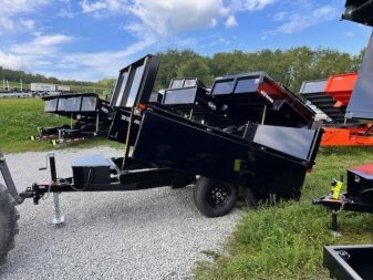 New 2025 BWise 6x10 Deckover Dump Trailer w/ Drop Sides!!!