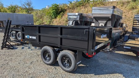 New 2025 BWise 6x10 Deckover Dump Trailer w/ Drop Sides!!!
