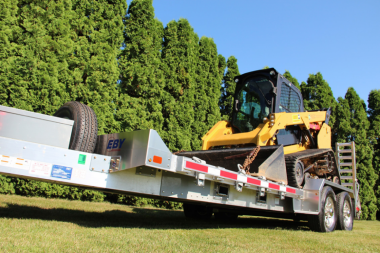 New 2024 EBY 20' ALL ALUMINUM Lo Pro Equipment Hauler w/ 6' Standup Ramps