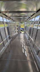 New 2024 EBY Maverick LS 16' Bumper Pull Aluminum Stock Trailer (6'6" H)