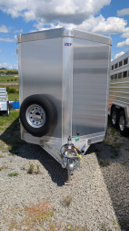 New 2024 EBY Maverick LS 16' Bumper Pull Aluminum Stock Trailer (6'6" H)