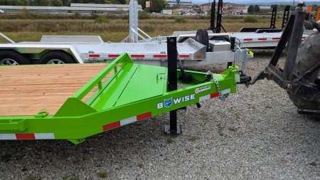 New 2025 BWise 18' HD Lo Pro Equipment Hauler w/ 5' Ladder Ramps