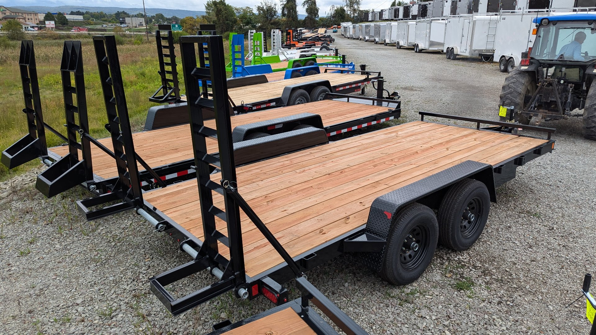 New 2025 BWise 16' Light Duty Equipment Hauler w/ 5' Ladder Ramps