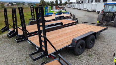 New 2025 BWise 16' Light Duty Equipment Hauler w/ 5' Ladder Ramps