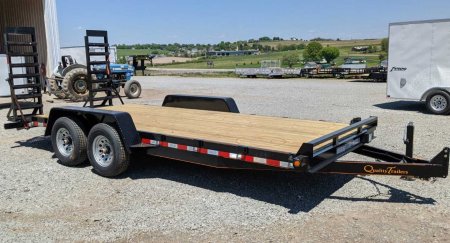 New 2025 Quality 18' General Duty Lo Pro Equipment Hauler w/ 2' Dove (9990# GVW)