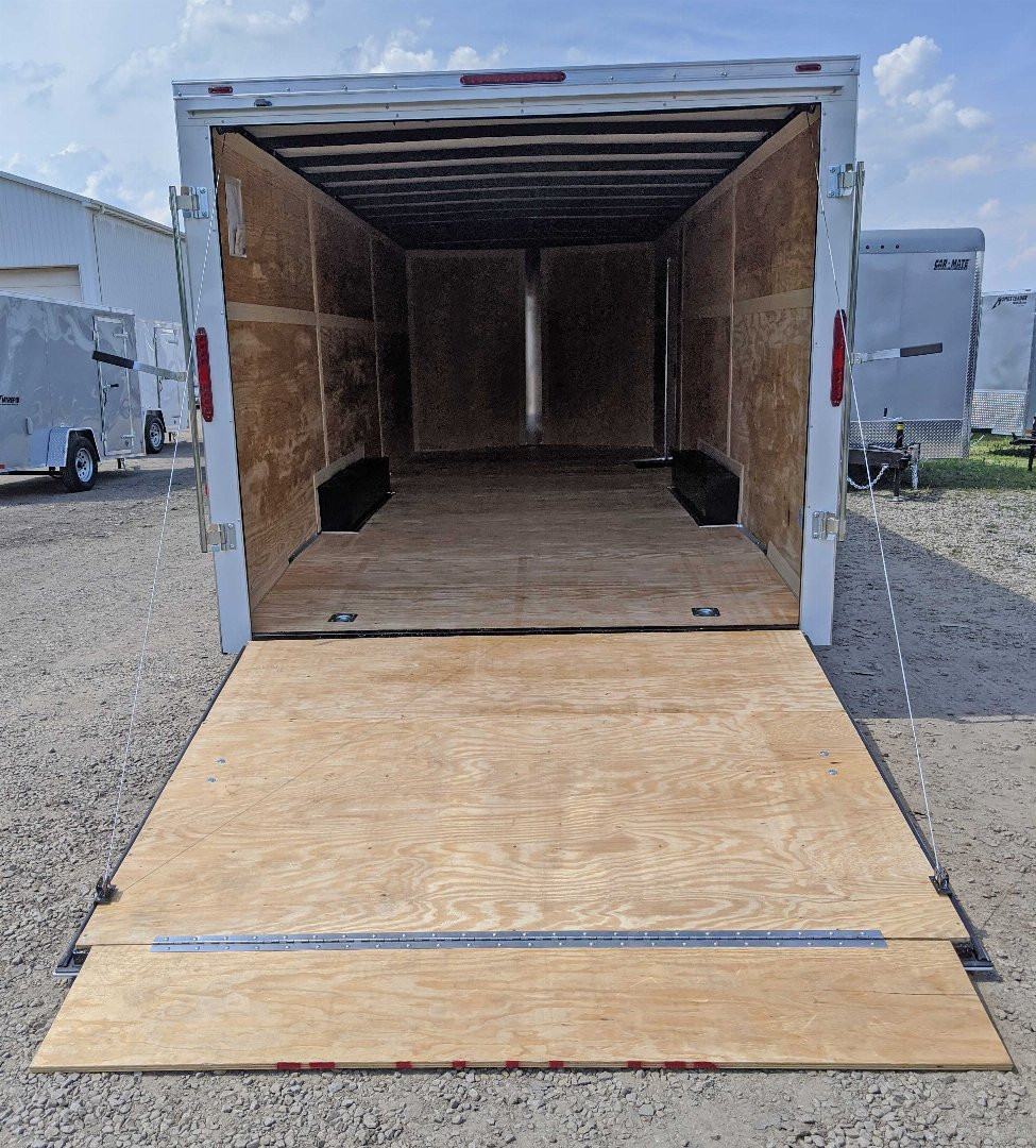 New 2025 Homesteader 8.5 x 20 Intrepid V-Nose Car Hauler w/ Ramp Door