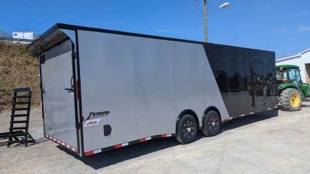 New 2025 Homesteader 8.5 x 28 HD SERIES Intrepid Car Hauler w/ Ramp (14K GVW