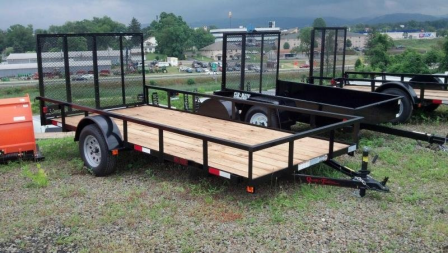 New 2025 Quailty 6x14 PRO Utility Trailer w/ Spring Assist Gate
