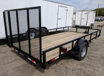 New 2025 Quailty 6x14 PRO Utility Trailer w/ Spring Assist Gate