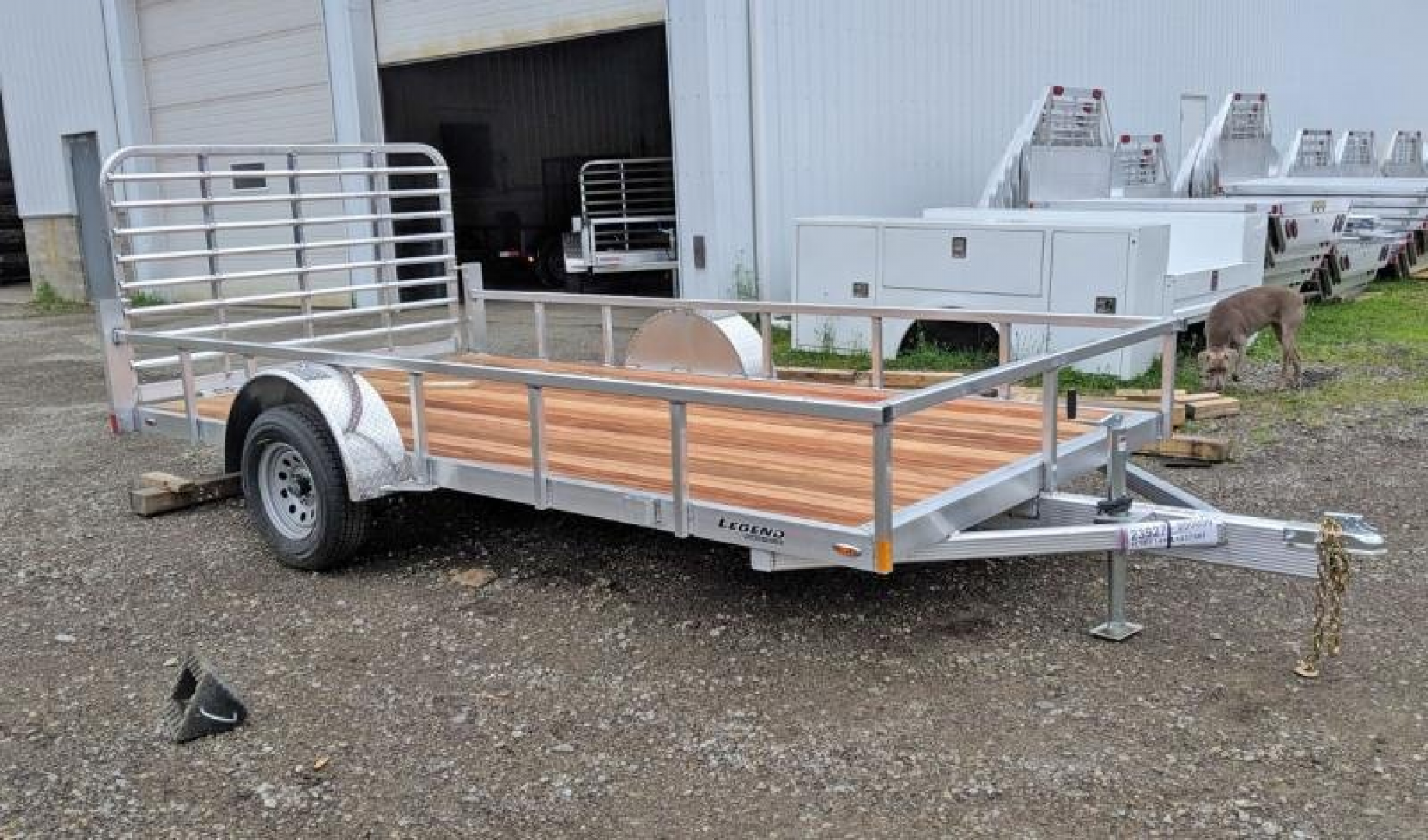 New 2025 Legend 7x14 Open Deluxe Aluminum Utility Trailer