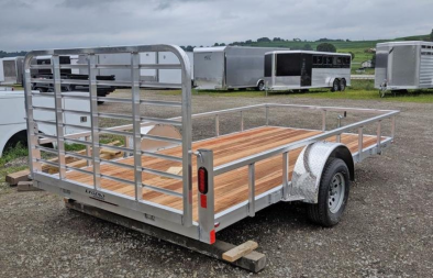 New 2025 Legend 7x14 Open Deluxe Aluminum Utility Trailer