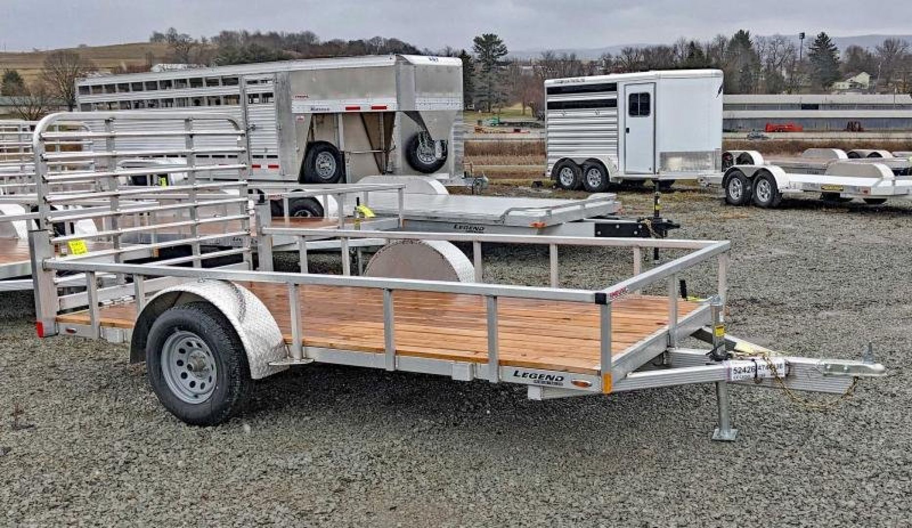 New 2025 Legend 6x12 Open Deluxe Aluminum Trailer