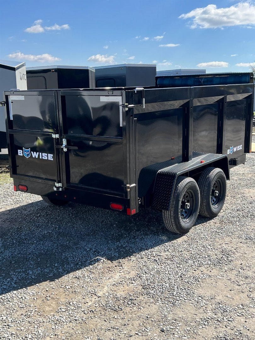 New 2025 BWise 6x12 Lo Pro Dump w/44" High Sides & TARP KIT
