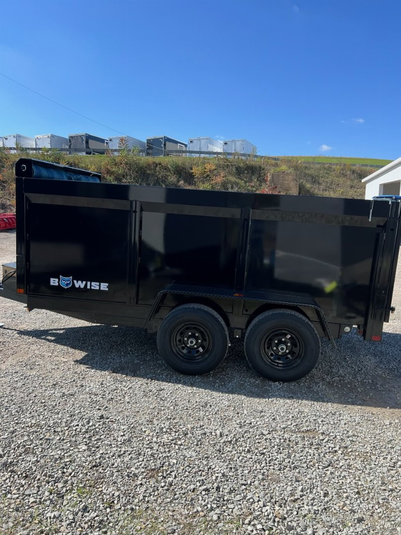 New 2025 BWise 6x12 Lo Pro Dump w/44" High Sides & TARP KIT