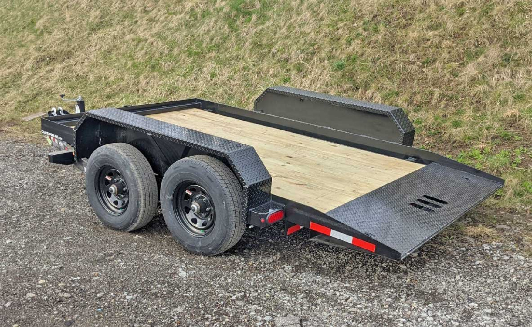 New 2025 CAM 7x12 Tandem Axle Tilt Trailer