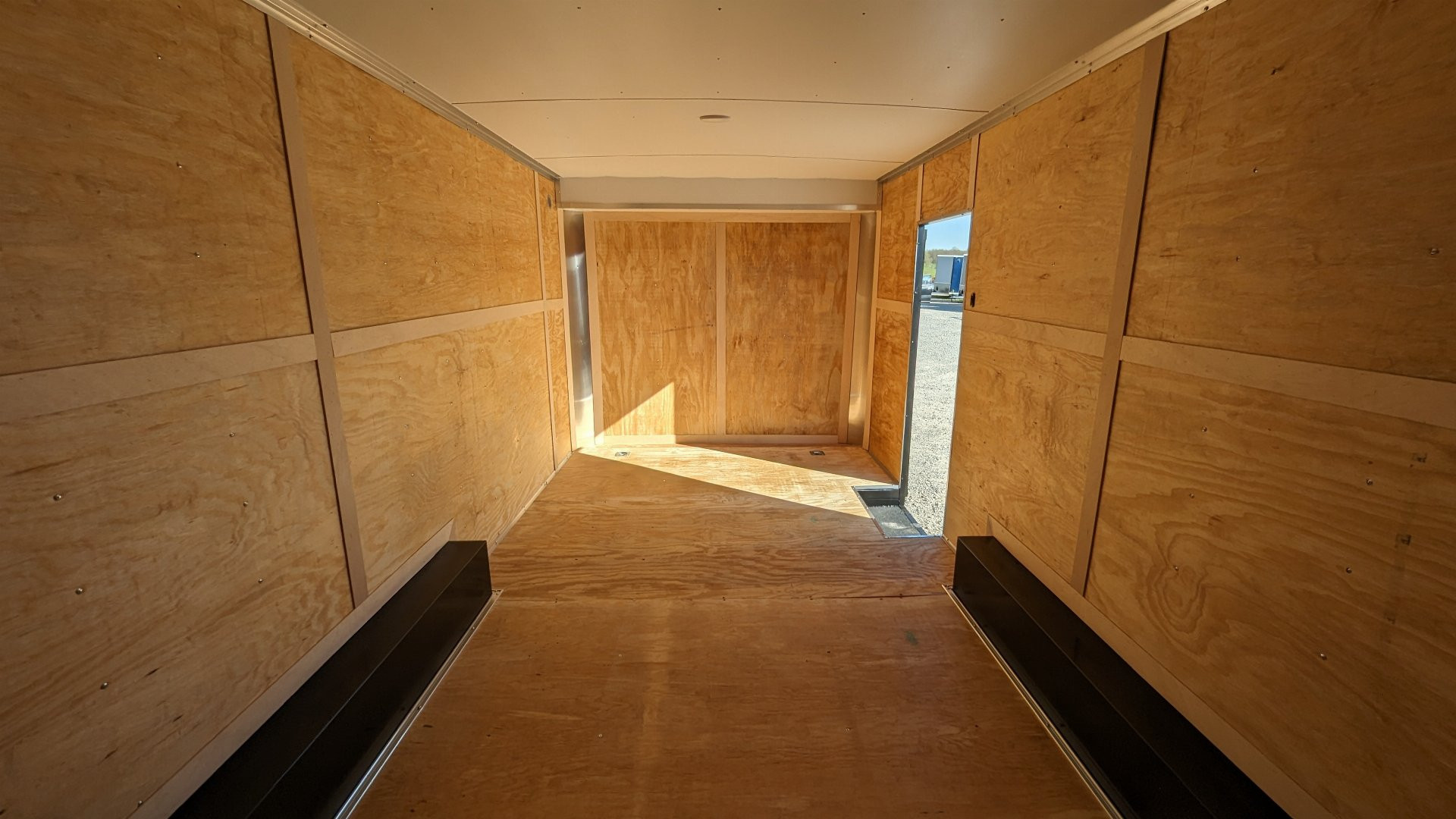 New 2025 Homesteader 8.5 x 18 HD Champion Contractor Trailer w/ Barn Doors & Ladder Racks