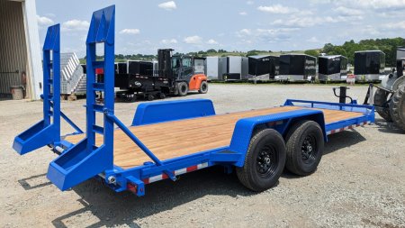 New 2025 BWise 20' HD Lo Pro Equipment Hauler w/ 5' Ladder Ramps