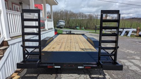 New 2025 CAM Superline 20' Channel Equipment Hauler w/ Drive Over Fenders & Dove Tail