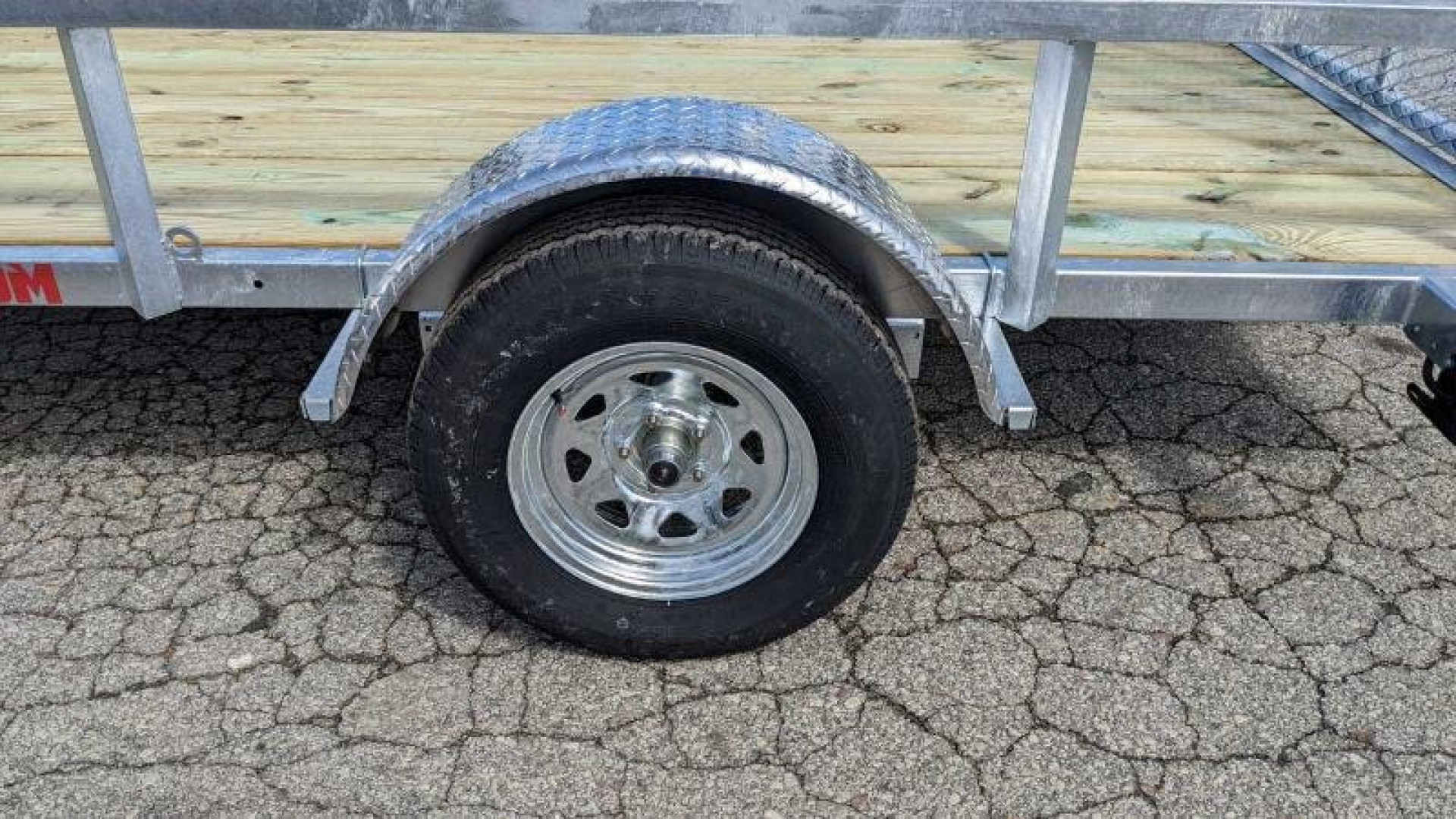 New 2025 Load Rite 6x14 ALL GALVANIZED Utility w/ Spring Assist Gate