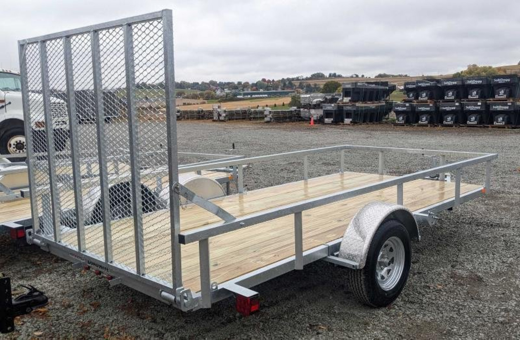New 2025 Load Rite 6x14 ALL GALVANIZED Utility w/ Spring Assist Gate