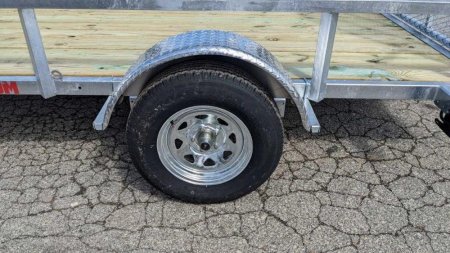 New 2025 Load Rite 6x14 ALL GALVANIZED Utility w/ Spring Assist Gate