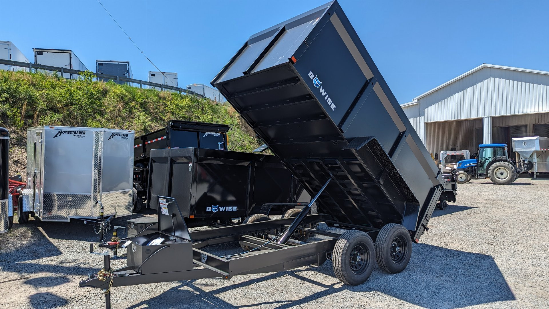 New 2025 BWise 6x12 Lo Pro Equipment Dump w/44" High Sides