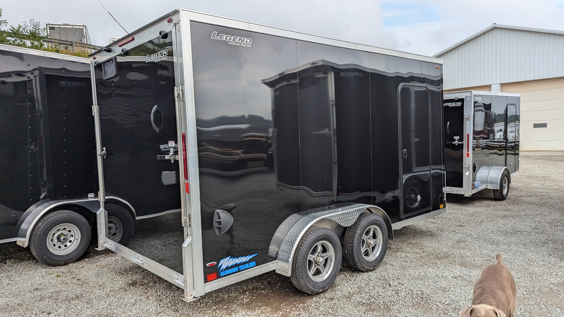 New 2025 Legend 7.5 x 14 + 2' V Thunder V-Nose Enclosed Cargo Trailer w/ Ramp (84" INSIDE!!!)(PRICE DROP!!)