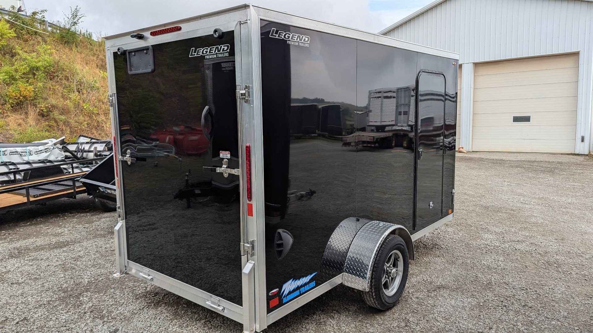 New 2025 LEGEND 6x12 + 1' V Thunder V-Nose Cargo Trailer w/ Ramp