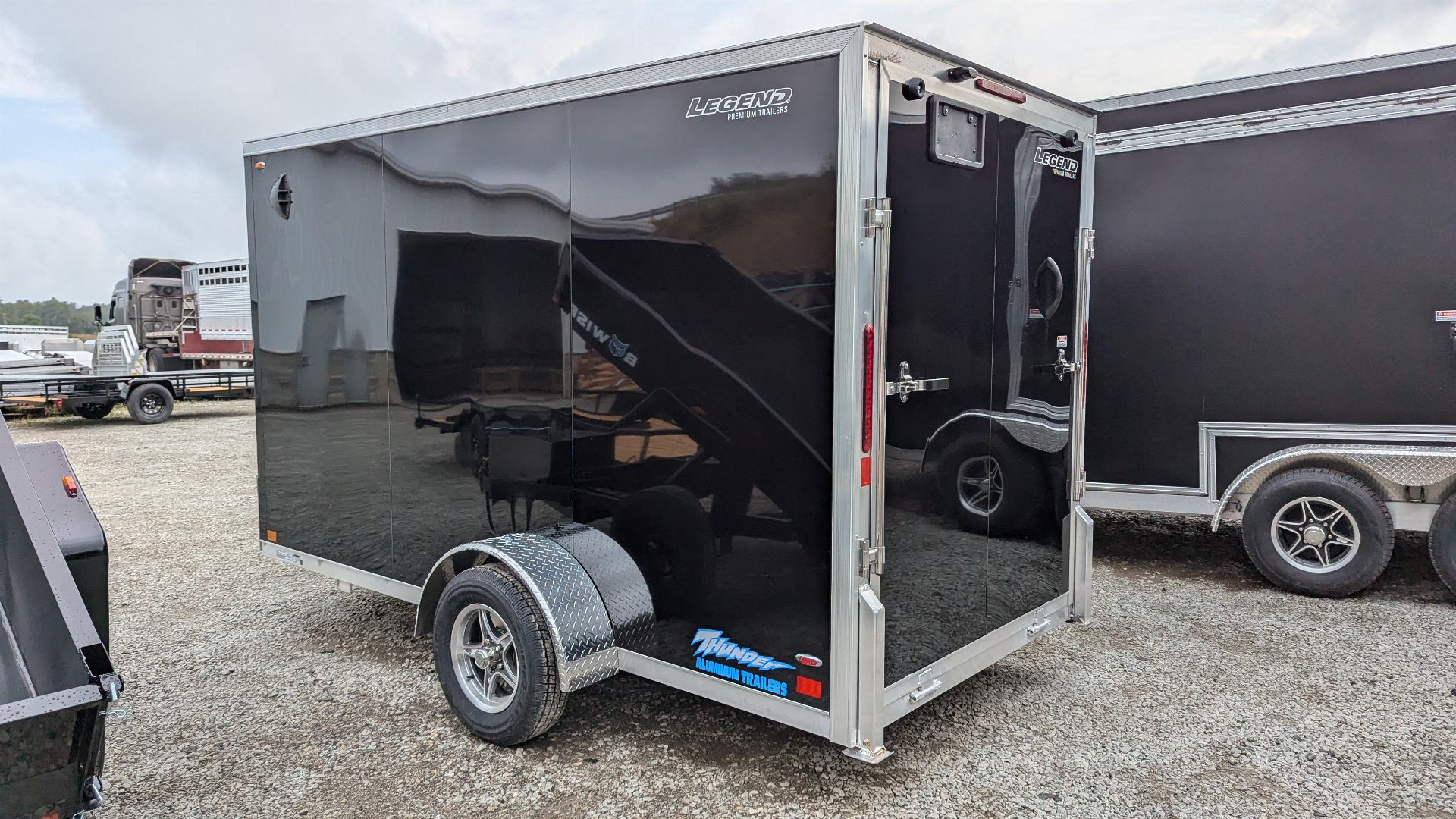 New 2025 LEGEND 6x12 + 1' V Thunder V-Nose Cargo Trailer w/ Ramp