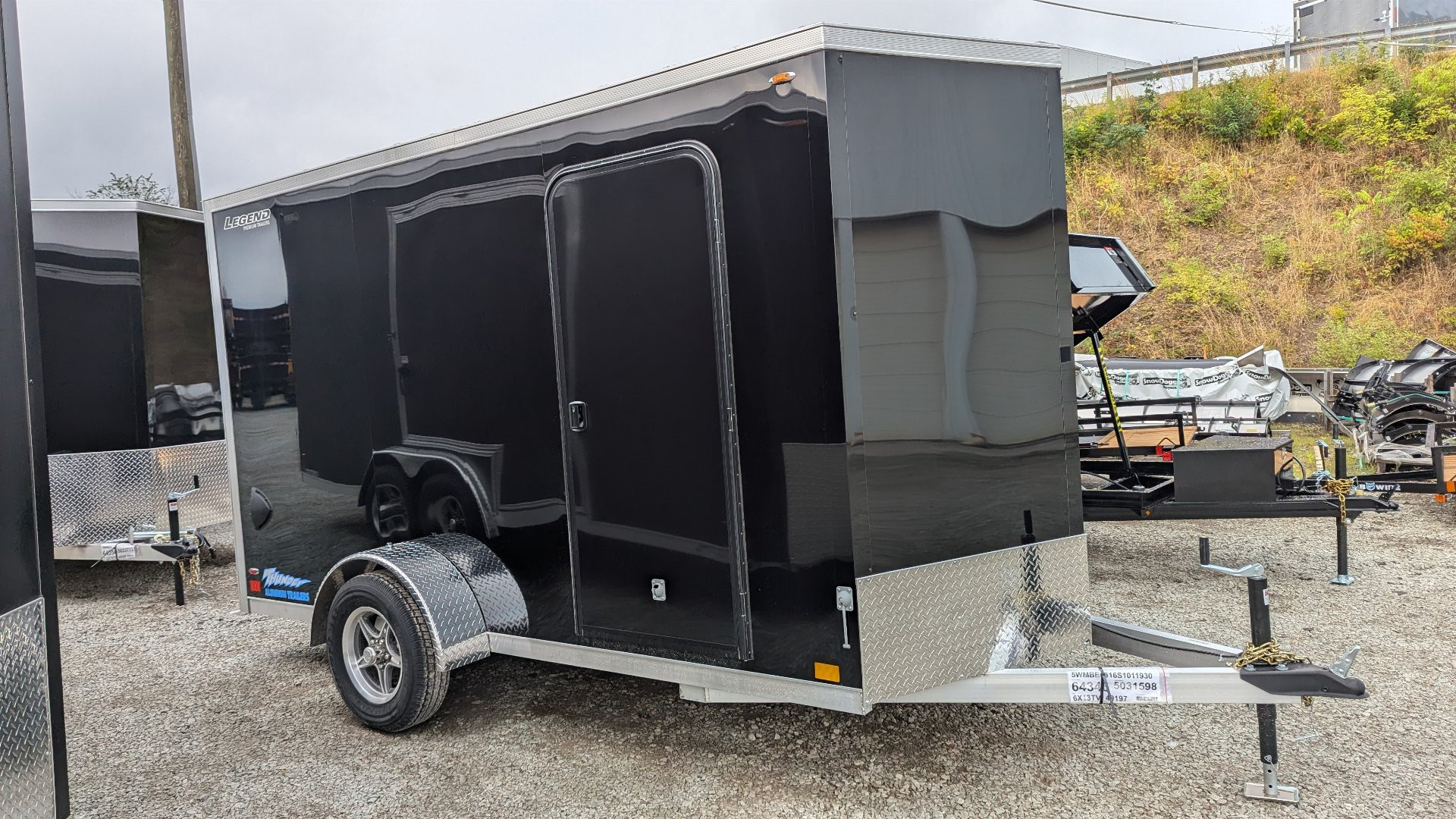 New 2025 LEGEND 6x12 + 1' V Thunder V-Nose Cargo Trailer w/ Ramp